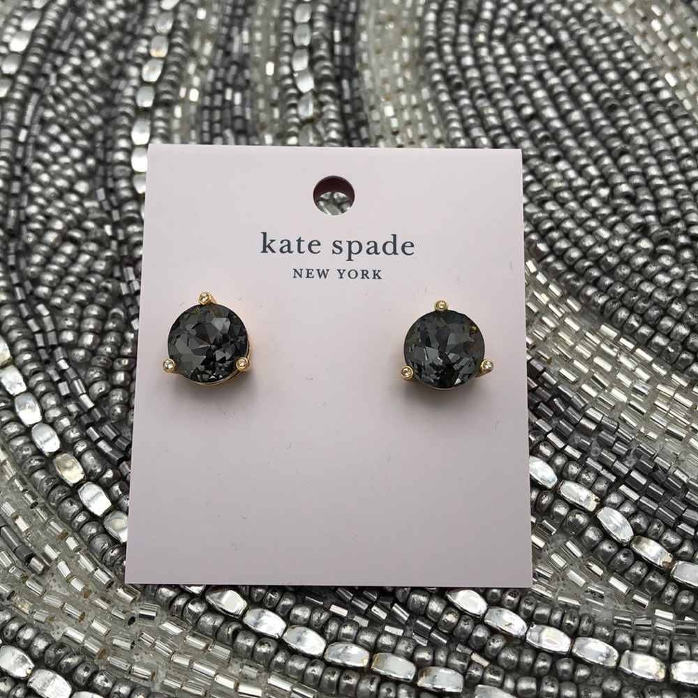Kate Spade | Rise and Shine Black Studs NWT - Picture 3 of 8